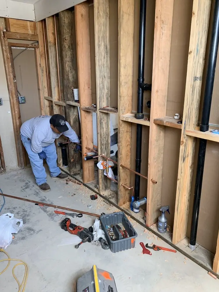 Commercial rough-in plumbing for Gas Line Repair in Guideboard